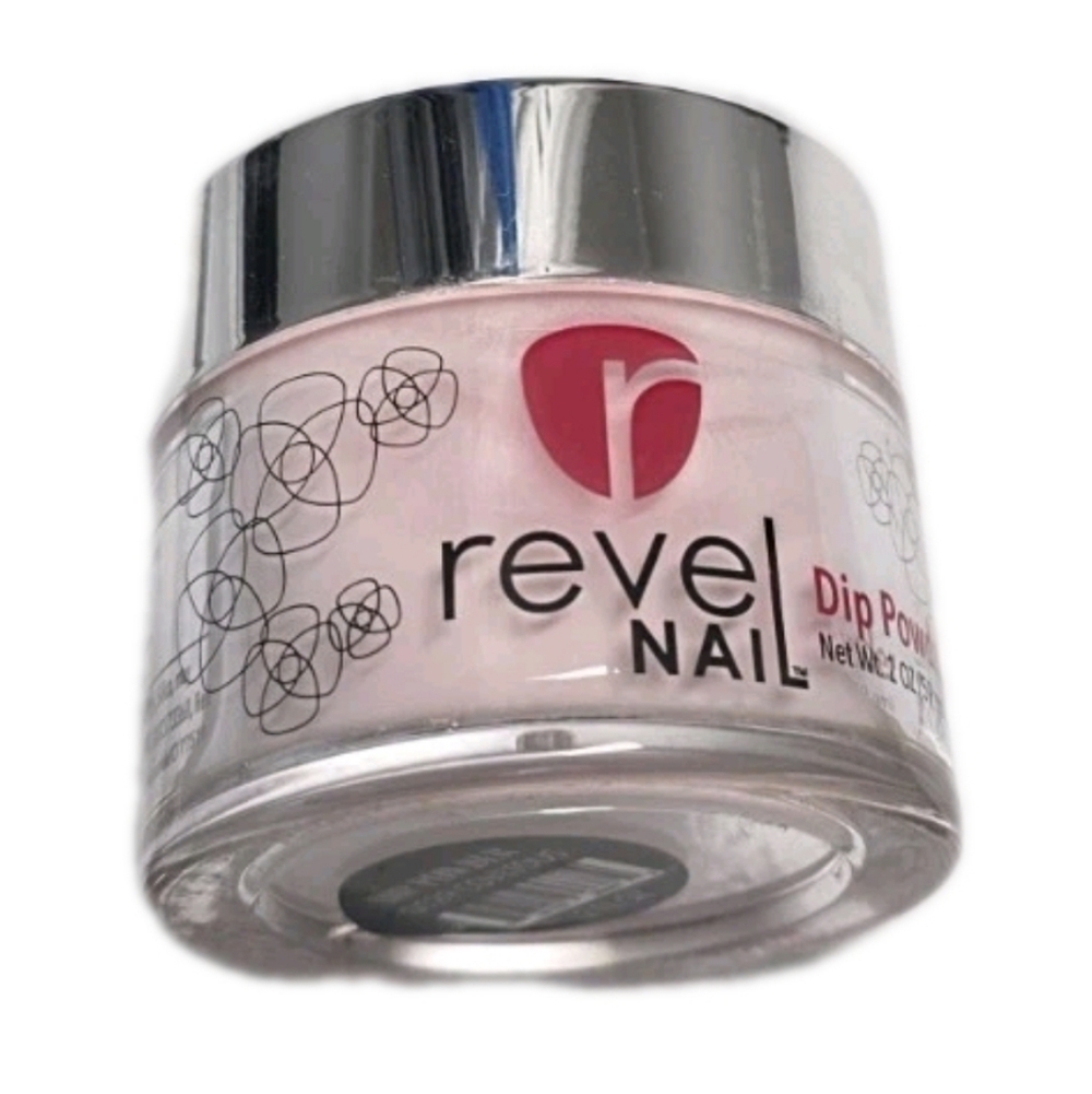 Revel Nail D129 Covetous 0.2 oz. Dip Powder Used Once Pink Dipped Nails Home Art
